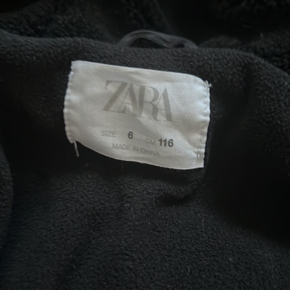 Kids Sherpa jacket Zara size 6 - Picture 2 of 6
